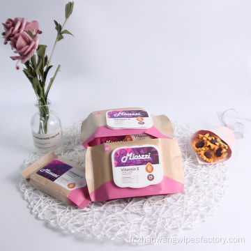 Lingettes démaquillantes personnalisées jetables